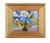 French Country Impressionist Floral Mixed Bouquet of Flowers Painting Including the Antiqued Gold Wood Frame For Sale - Image 3 of 6