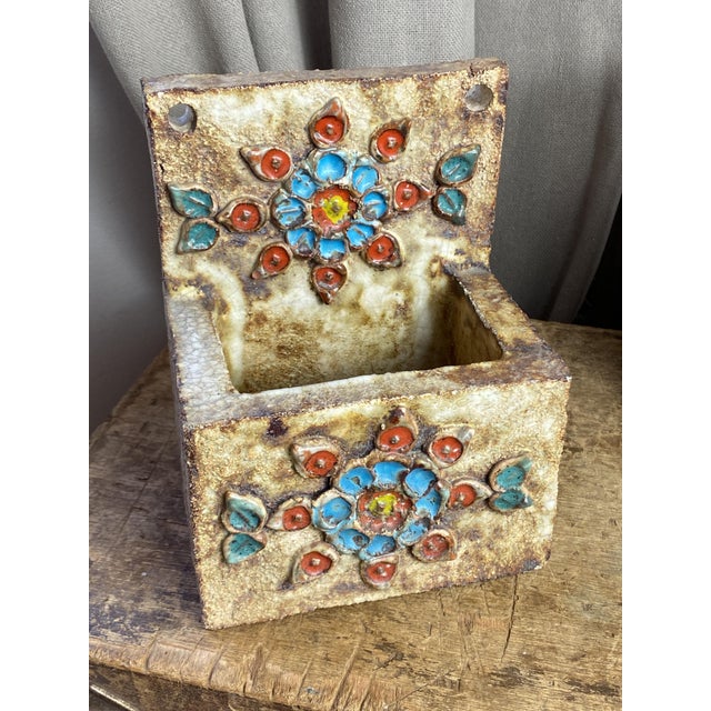 Vallauris Ceramic Wall Planter by La Roue, 1950s For Sale - Image 18 of 18