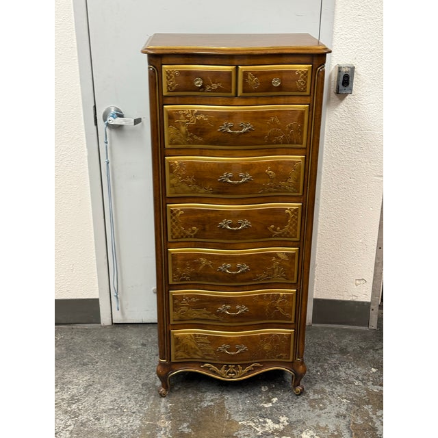 1980s Phyllis Andrade for White Furniture Company Chinoiserie Lingerie Chest, Vintage For Sale - Image 5 of 12