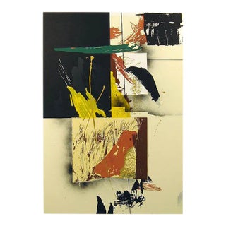 1980s Dennis Frings "Nexus" Abstract Signed Numbered Serigraph Art Print For Sale