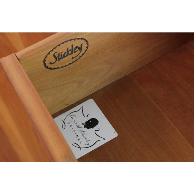 Stickley Cherry 4 Door Cherry Tv Armoire For Sale - Image 15 of 18