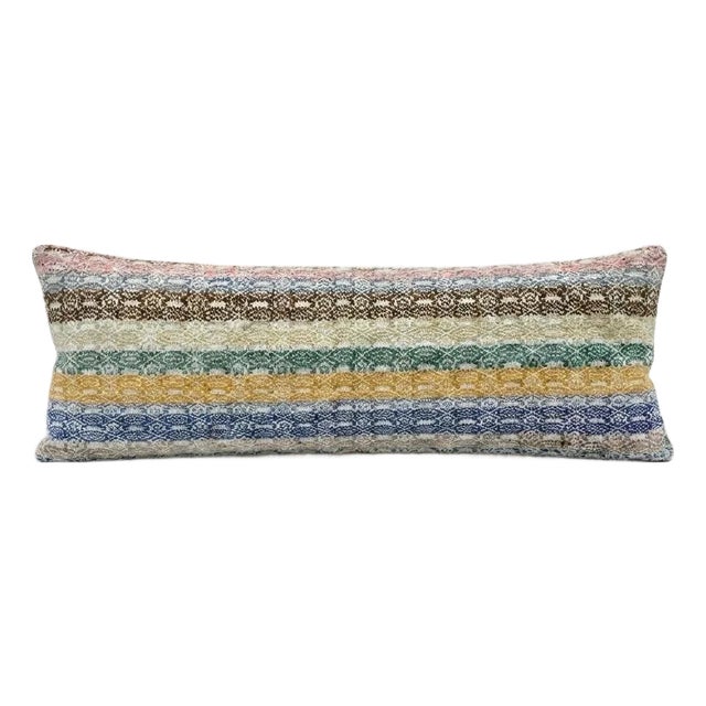 Bohemian Long Turkish Kilim Bedding Pillow Cover 17'' X 50'' For Sale