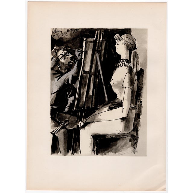 Pablo Picasso (1881-1973) The Painter and his Model from The Human Comedy Heliogravure printed by Mourlot Dated Vallauris,...