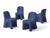 Blue Dalila Garden Armchairs by Gaetano Pesce for Cassina, Set of 4 For Sale - Image 3 of 18