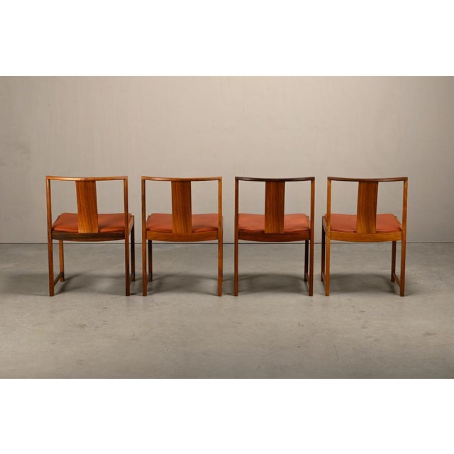 Mid-Century Modern Scandinavian Modern Dining Chairs by Steen Eiler Rasmussen for Søborg Møbelfabrik, 1960s, Set of 4 For Sale - Image 3 of 18