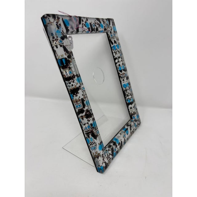 Murano Glass Picture Frame For Sale - Image 4 of 6