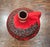 Red MCM Keramik Red Fat Lava Vase With Handle For Sale - Image 8 of 11