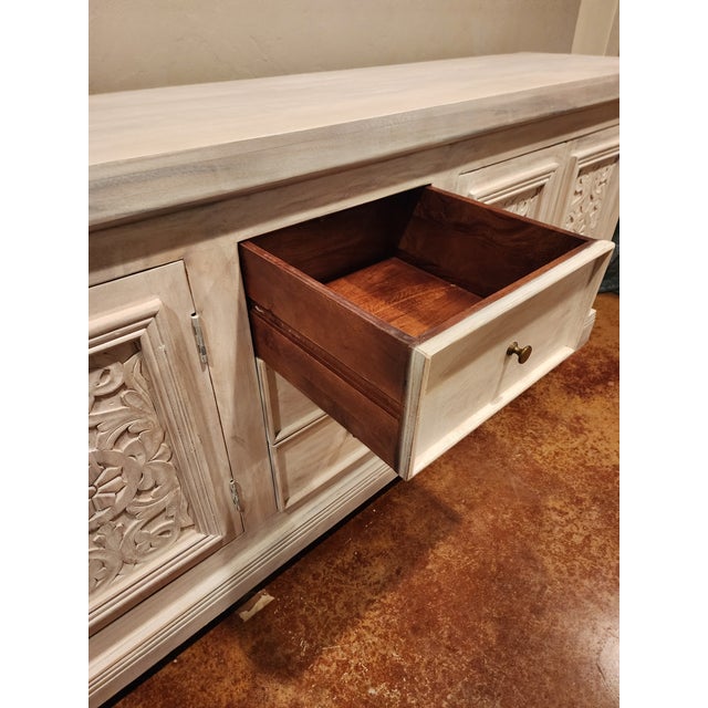 Big White Credenza For Sale In San Antonio - Image 6 of 11