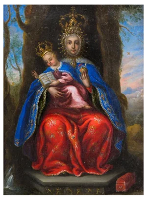 Spanish Artist, Our Lady of Valvanera, Oil on Copper, 17th Century