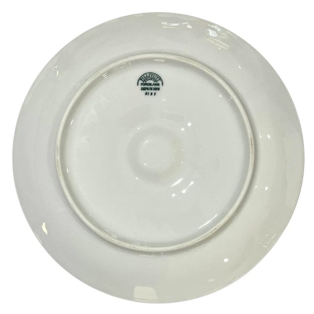 Late 20th Century Pillivuit White French Porcelain Oyster Plate For Sale - Image 6 of 7