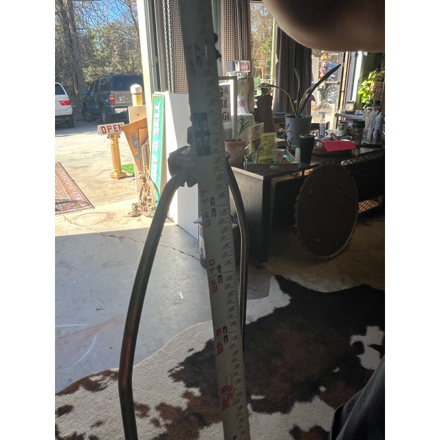 1970s Mid Century Modern Yellow Bulbous Glass and Metal Table Lamp For Sale - Image 9 of 12