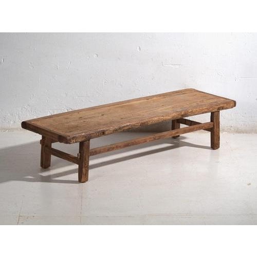 Antique Chinese Qing Dynasty Kang Table in Pine For Sale - Image 10 of 11