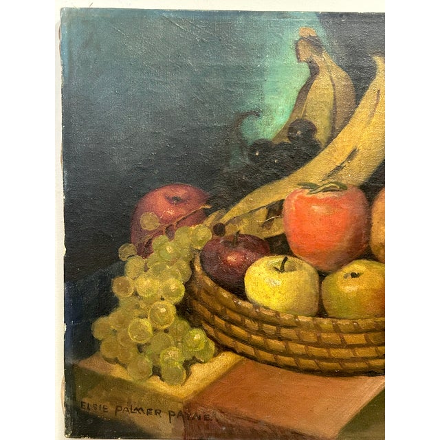 Elsie Palmer Payne, Still Life With Fruit, Oil on Canvas, C. 1930s For Sale - Image 11 of 18