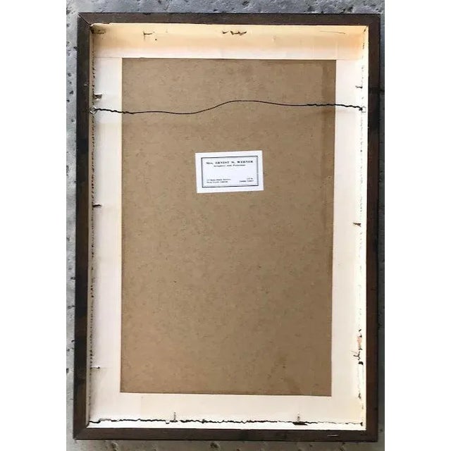 Wood 1964 Joan Miro Signed and Numbered Limited Edition Lithograph, Framed For Sale - Image 7 of 10