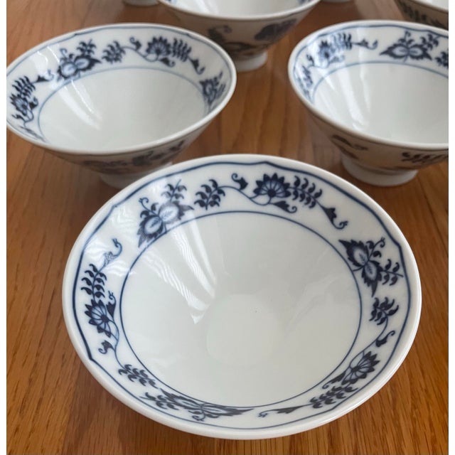 Chinese Vintage Blue Danube Rice Bowls - Set of 10 For Sale - Image 3 of 5
