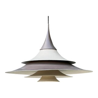 Vintage Scandinavian Tiered Pendant Lamp For Sale