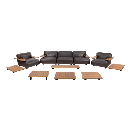 Pianura Seating Group by Mario Bellini for Cassina, Set of 9 For Sale