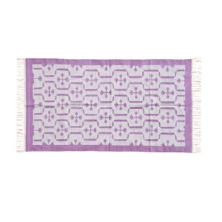 Meadowsweet Rug, 10x14, Purple & Light Gray For Sale