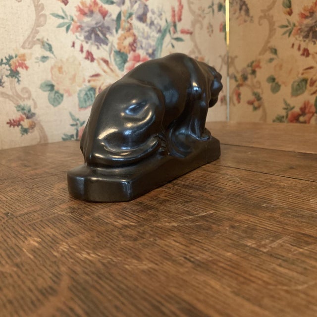 1920s Earthenware Panther from Dubois, 1920s For Sale - Image 5 of 13