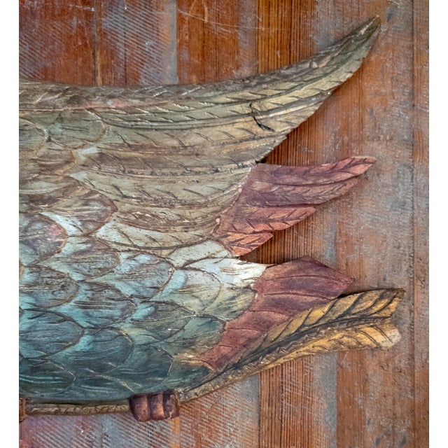 20th Century Carved Folk Art Bellamy Style Patriotic Eagle For Sale - Image 4 of 12