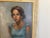 Mid-Century Modern Portrait Oil Painting of a Mid Century Women, Framed For Sale - Image 3 of 10