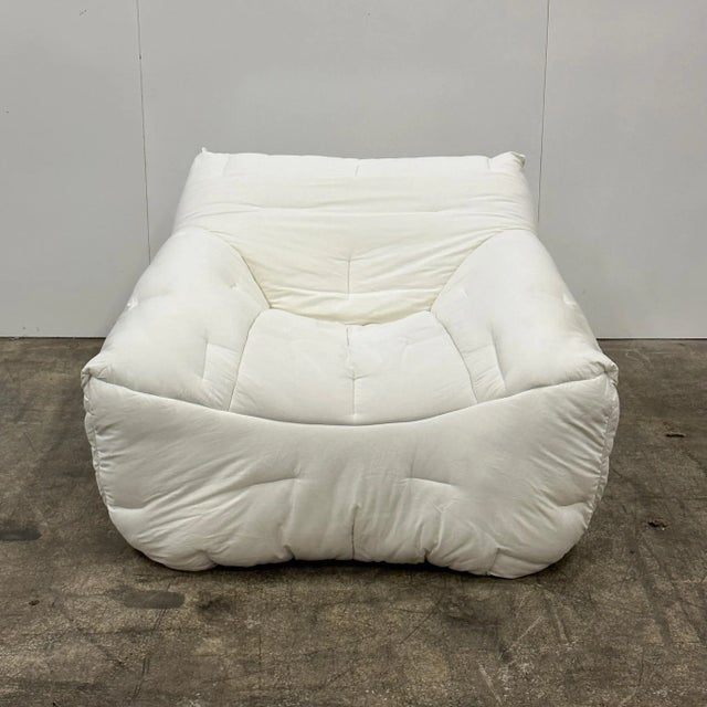 c. 1980s. We have another available in different condition if interested. Made in France. Quilted cotton with foam...