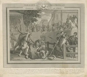 Delignon after Marillier, The Bravery of Pepin The Short, First King of The Franks, Print
