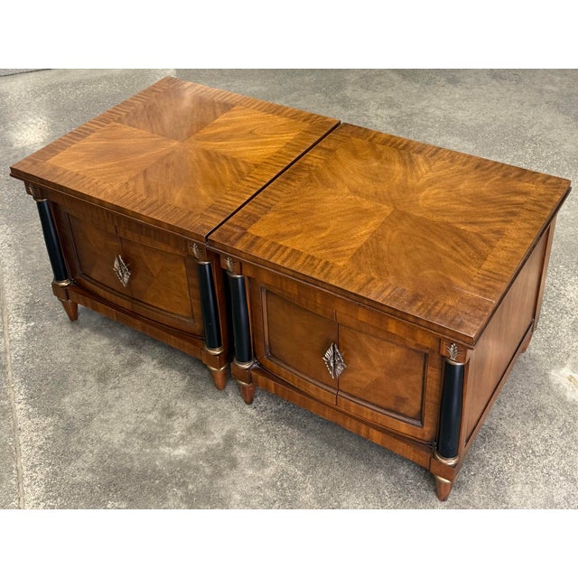 Gordons Inc. Gordon’s Inc.classic Neoclassical Fine Furniture French Empire Style Nightstands - A Pair For Sale - Image 4 of 11