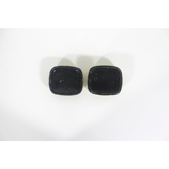 Green Vintage Hand Painted Kashmir Lacquered Trinket Box For Sale - Image 8 of 8