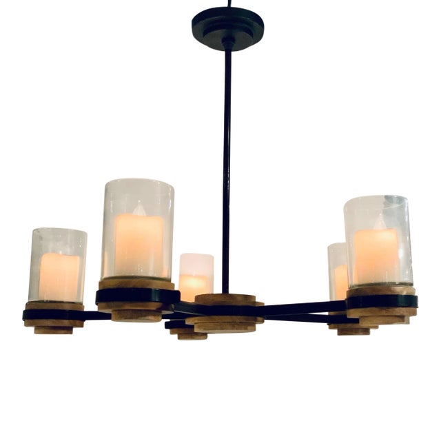Arteriors Organic Modern Sumter Candle Chandelier For Sale