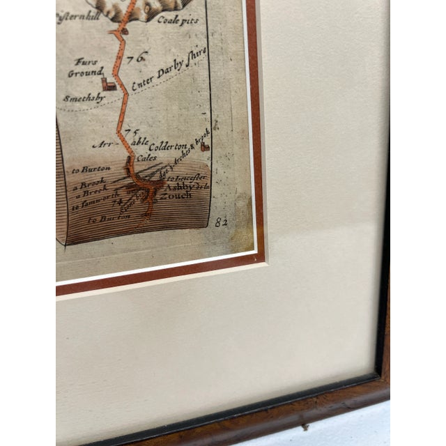 English John Ogilby Oxford to Salisbury Road Map #82 Circa 1675 For Sale - Image 3 of 7