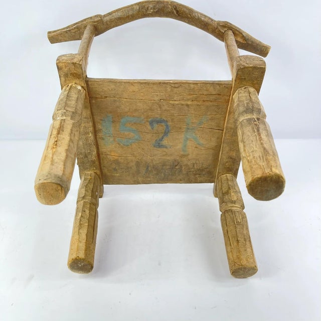Early 20th Century Baule Kétéklé Chair Côte d'Ivoire MATTER COLLECTION For Sale - Image 4 of 8