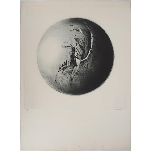 Gérard Titus-Carmel, Spherical Cosmology, 1972, Original Signed Engraving For Sale - Image 7 of 7