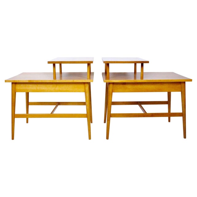 Paul McCobb Planner Group Birch Step End Tables, 1960's - A Pair For Sale - Image 13 of 13