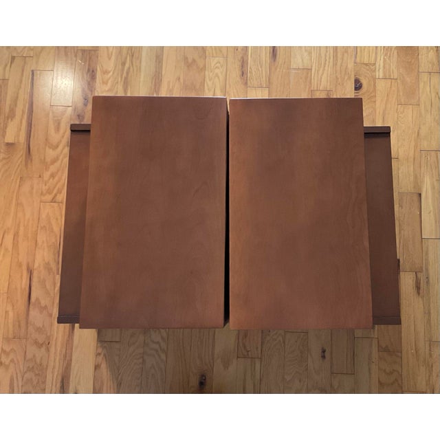 Pair of Vintage Mid Century Modern Nightstands Russell Wright Conant Ball For Sale - Image 9 of 12