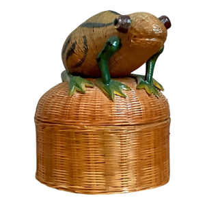 Vintage Shanghai Weave Frog Basket
