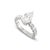 Gender: Ladies Metal Type: 10K White Gold Ring Size: 7.25 Thick: 2.75 mm Head Measures: 11.75 mm by 6.90 mm Weight: 4.05...