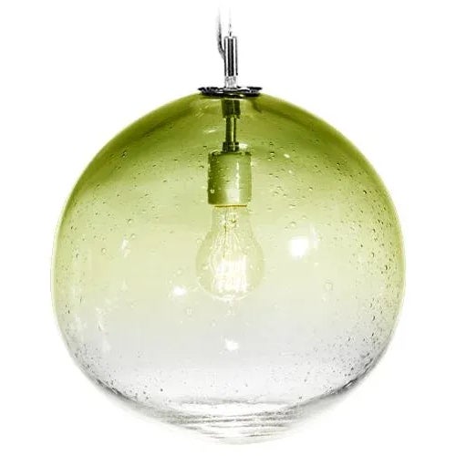 Tempo Solaris Pendant Light from the Fizz Collection in Citron For Sale - Image 4 of 4