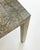 Animal Skin Vintage Custom Faux Bois Edelman Leather Parsons Dining or Writing Table For Sale - Image 7 of 9