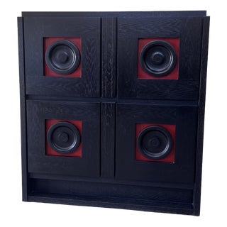 Vintage Brutalist Cabinet, 1970s For Sale