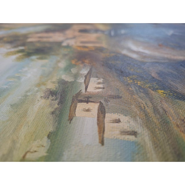 A. Velotti, Arcadian Landscape, 1970, Oil on Canvas, Framed For Sale - Image 7 of 12