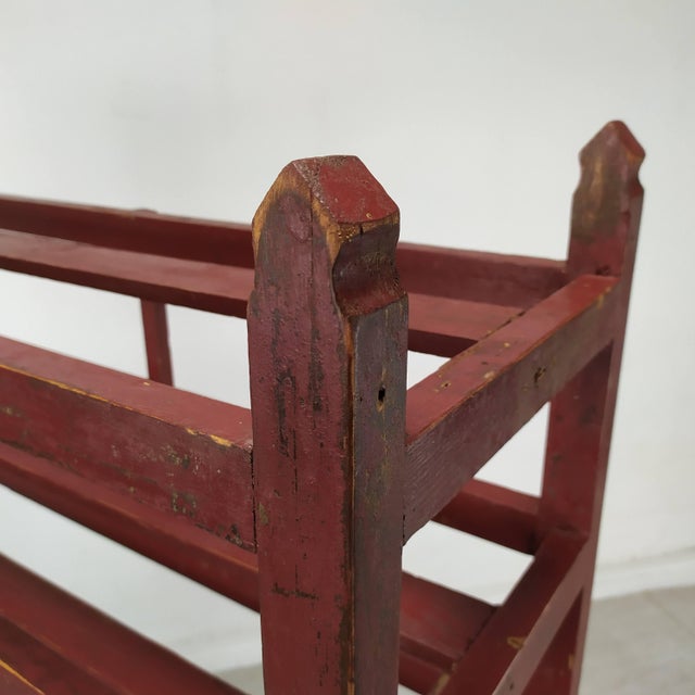 Vintage Patinated Wood Shelf For Sale - Image 10 of 16