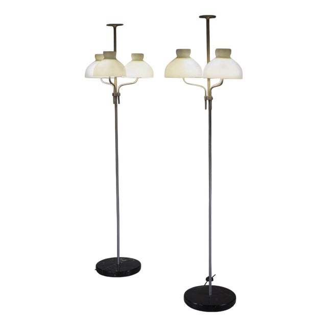 Arenzano Tre Fiamme Floor Lamps by Ignazio Gardella, Set of 2 For Sale