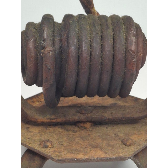Rare 18th/19thC Hand-Forged Wrought Iron Wax Jack For Sale - Image 13 of 18