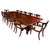 Antique 19th Century George IV Regency Twin Pedestal Dining Table & Chairs, Set of 13 For Sale - Image 13 of 13