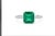 2020s Natural Emerald 2.19cts & Diamond 0.13cts Ring in 18k Gold For Sale - Image 5 of 8
