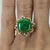 Contemporary Late 20th Century 18k Jade Ring, Size 5 For Sale - Image 3 of 4