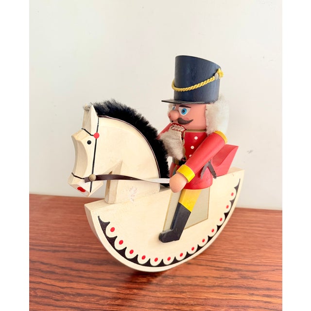 White German Nutcracker with Rocking Horse, 1970s For Sale - Image 8 of 11