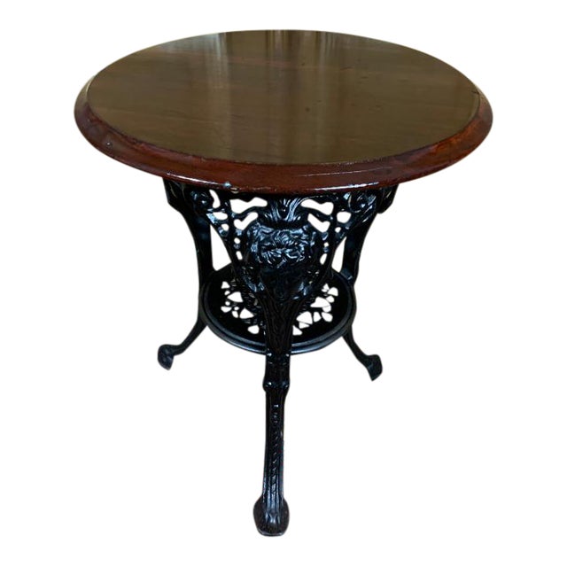 19th Century Antique English Cast Iron Pub Table Chairish