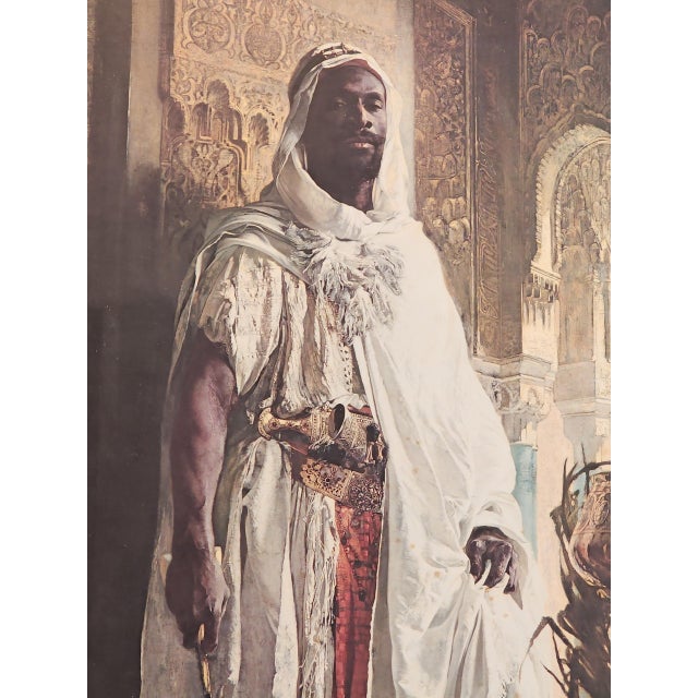Islamic Eduard Charlemont Vintage "The Moorish Chief" Lithograph For Sale - Image 3 of 4